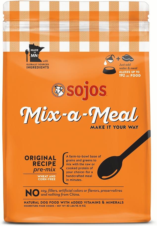 SOJOS Mix-A-Meal Original Recipe Pre-Mix Dehydrated Dog Food 18.1kg