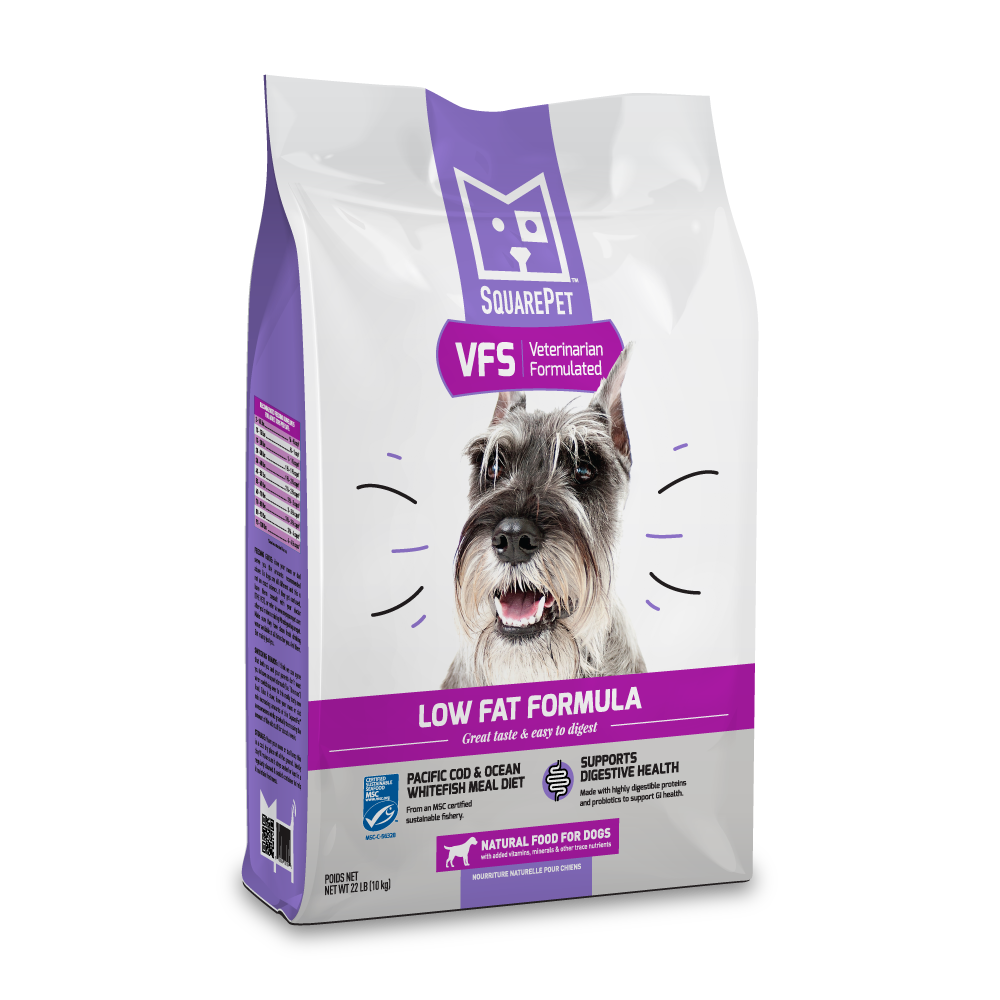 SQUAREPET VFS LOW FAT FORMULA DRY DOG FOOD 10KG