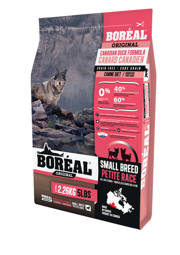 BOREAL ORIGINAL SMALL BREED DUCK - GRAIN FREE DRY DOG FOOD 5.44KG