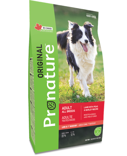 PRO NATURE ORIGINAL LAMB WITH PEAS &amp; BARLEY RECIPE ADULT ALL BREED DRY DOG FOOD 2.27KG