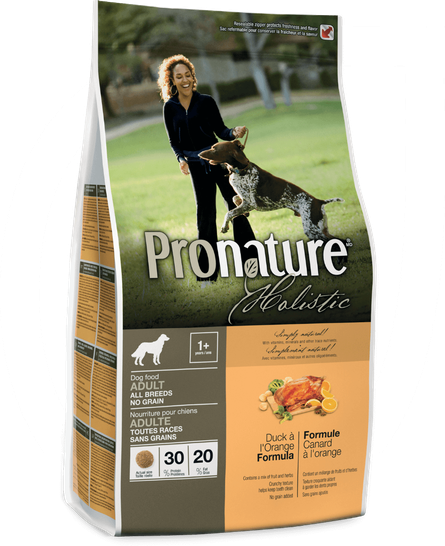 PRO NATURE HOLISTIC DUCK À L'ORANGE ALL BREEDS ADULT DRY DOG FOOD 13.6KG