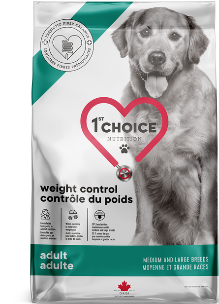 1ST CHOICE Weight Control Adult Medium and Large Breeds Dry Dog Food 10kg