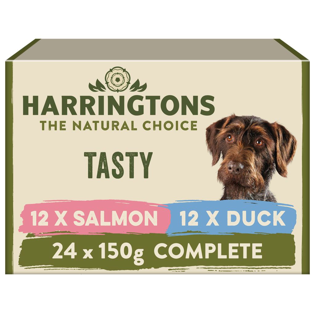 HARRINGTONS GRAIN FREE TASTY SELECTION VARIETY BUMPER PACK 24 WET DOG FOOD 150G