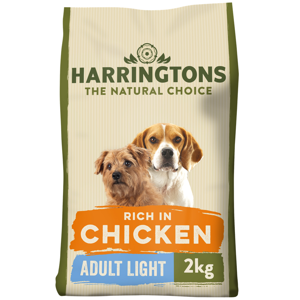 HARRINGTONS LIGHT COMPLETE RICH IN CHICKEN &amp; RICE PACK OF 4 DRY DOG FOOD 2KG