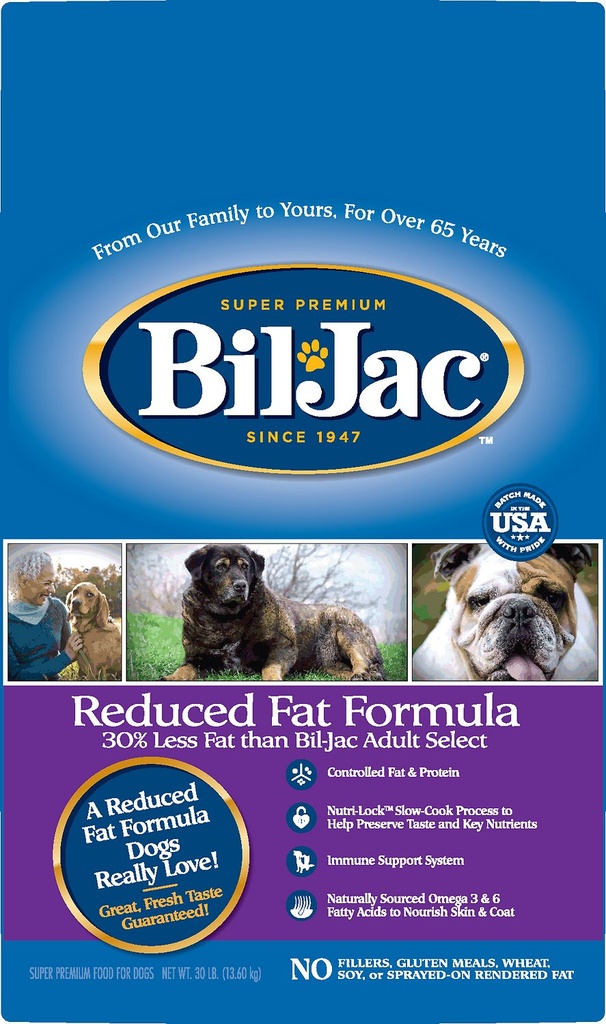 BIL-JAC Reduced Fat Chicken Recipe Dry Dog Food 13.6kg