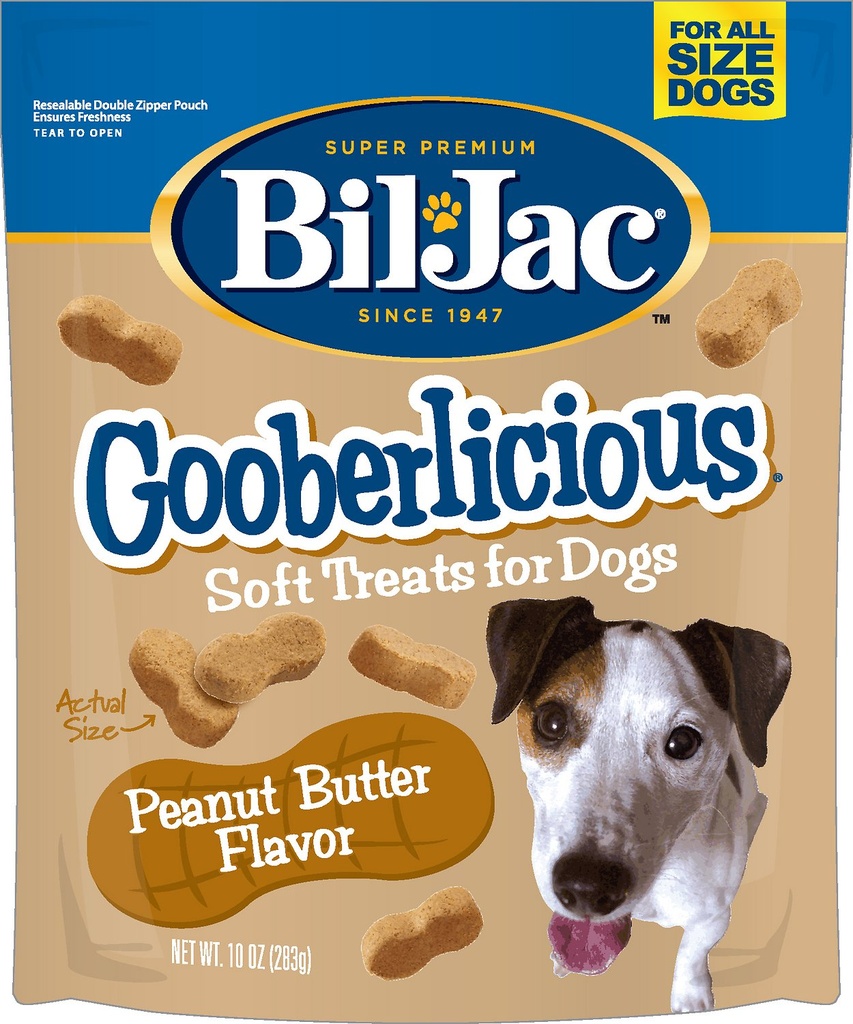 BIL-JAC Gooberlicious Peanut Butter Flavor Soft Dog Treats 283g