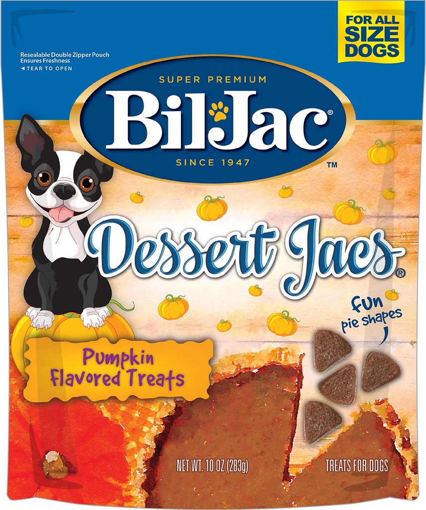 BIL-JAC Dessert Jacs Pumpkin Flavored Dog Treats 283g