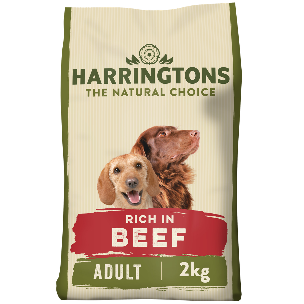 HARRINGTONS COMPLETE RICH IN BEEF &amp; RICE PACK OF 4 DRY DOG FOOD 2KG