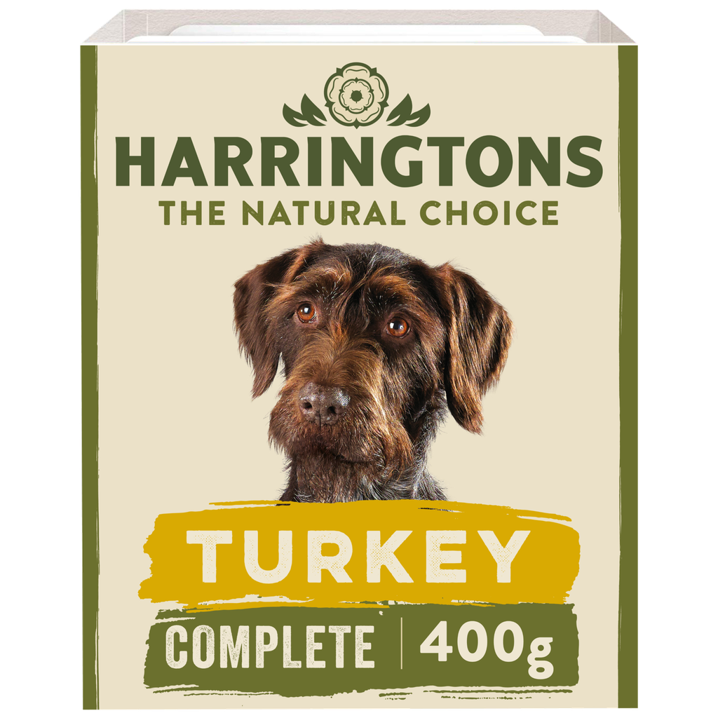 HARRINGTONS TURKEY WITH POTATO &amp; VEGETABLES GRAIN FREE PACK OF 8 WET DOG FOOD 400G