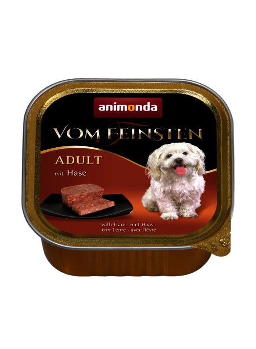 ANIMONDA VOM FEINSTIEN WITH RABBIT ADULT CASE OF 6 WET DOG FOOD 150G