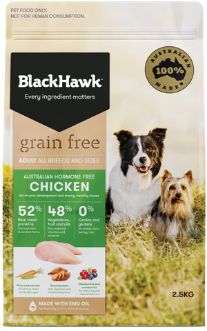 BLACKHAWK Grain Free Hormone Free Chicken Dry Dog Food 7kg