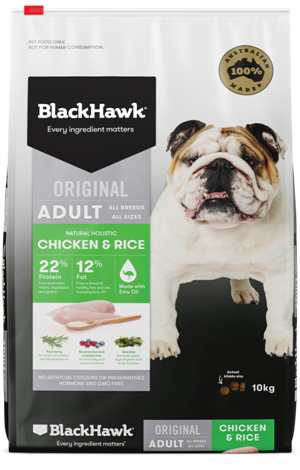 BLACKHAWK Original Chicken &amp; Rice Dry Dog Food 10kg