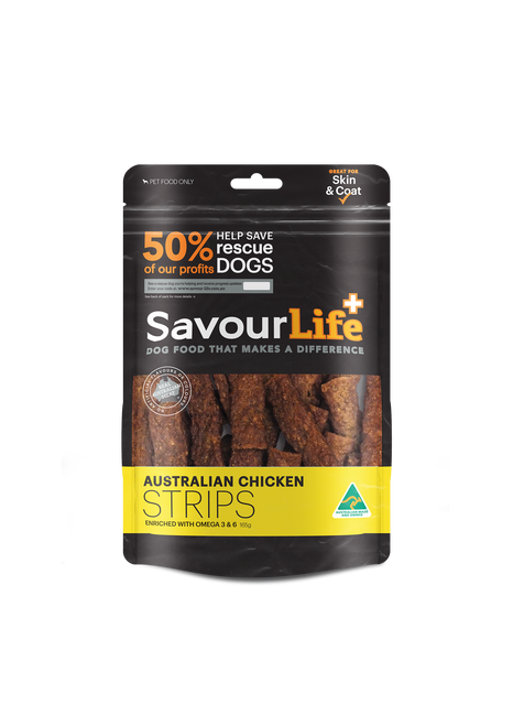 SAVOURLIFE Australian Chicken Strips Dog Treat 165g