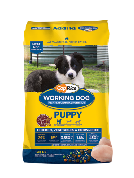 COPRICE Working Dog Chicken, Vegetables &amp; Brown Rice Recipe Puppy Dry Dog Food 20kg