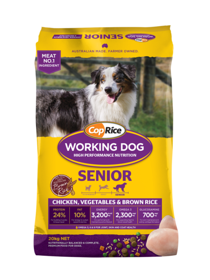 COPRICE Working Dog Chicken, Vegetables &amp; Brown Rice Recipe Senior Dry Dog Food 20kg