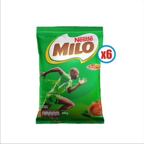 NESTLE MILO Hot Chocolate Refill Pack of 6 450g