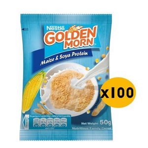 NESTLE GOLDEN MORN Nutritious Family Cereal Carton of 50g X 100
