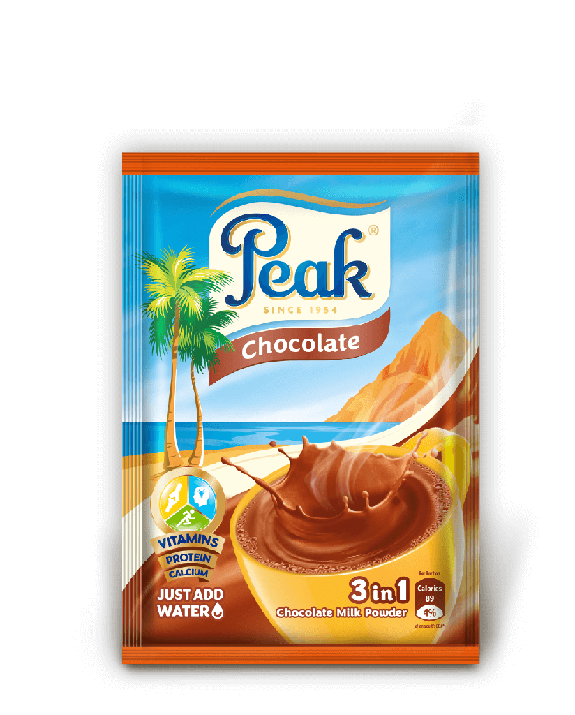 PEAK 3 in 1 Chocolate Milk Powder Sachet 20g X 105