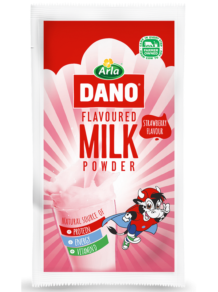 DANO Strawberry Flavoured Milk Powder Sachet 15g x 105