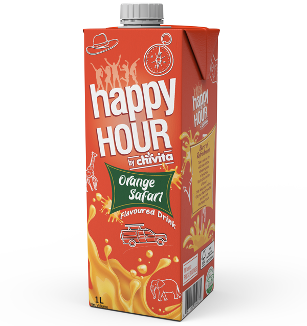 Chivita Happy Hour Orange Safari Fruit Juice 1LTR