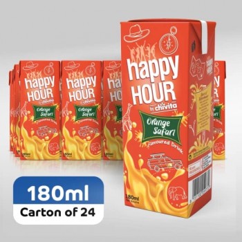 Chivita Happy Hour Orange Safari Fruit Juice Carton (x 24) 180ml