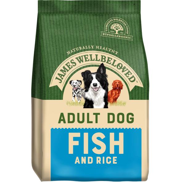 JAMES WELLBELOVED ADULT FISH &amp; RICE DRY DOG FOOD 15kg