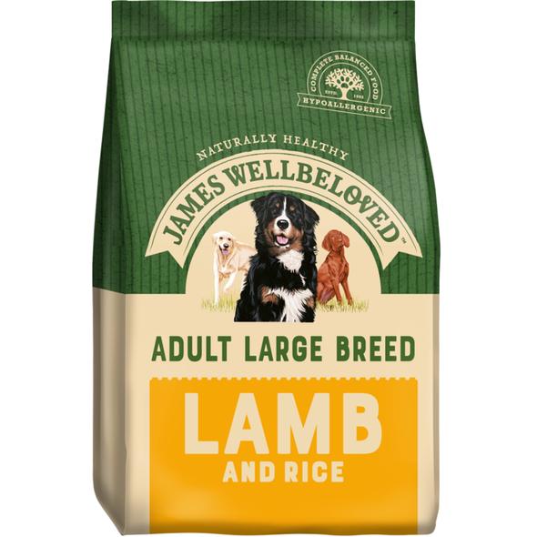 JAMES WELLBELOVED ADULT LARGE BREED LAMB &amp; RICE DRY DOG FOOD 15kg