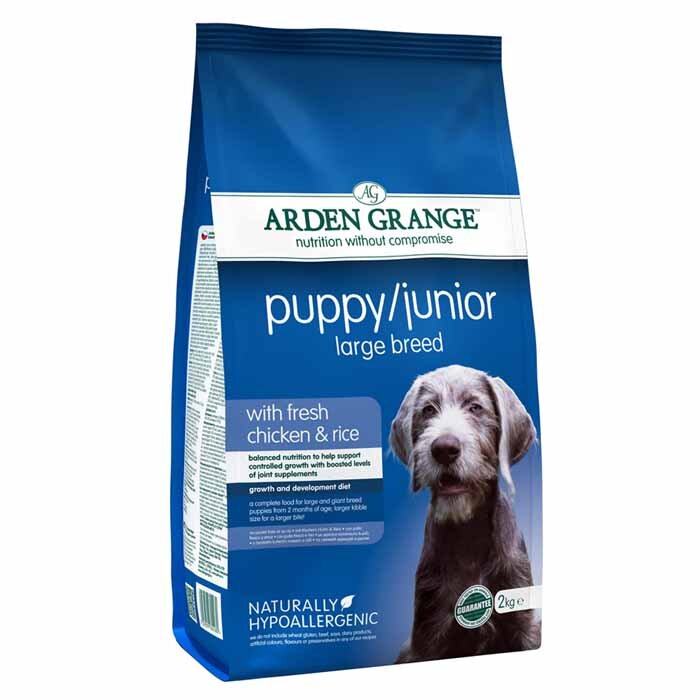 ARDEN GRANDE Puppy / Junior Large Breed with Fresh Chicken &amp; Rice Dry Dog Food 2kg