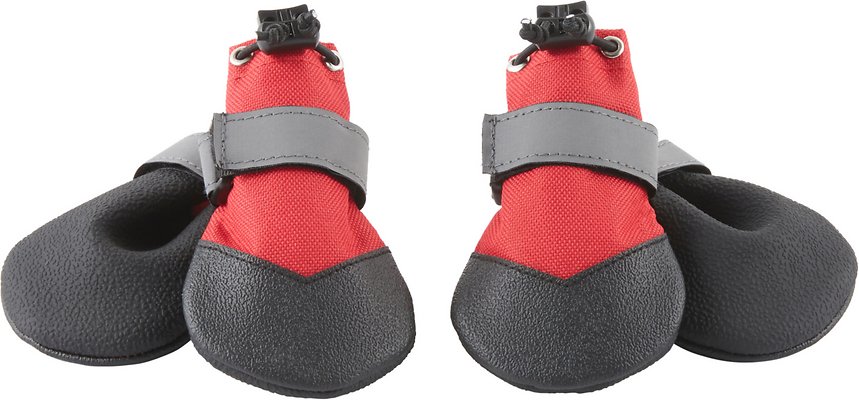 Frisco Anti-Slip Soft-Soled Dog Boots, Red/Black, Size 2