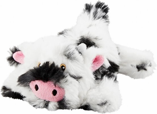 Frisco Plush Squeaking Cow Dog Toy, Small