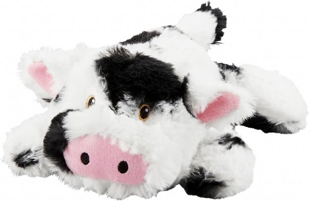 Frisco Plush Squeaking Cow Dog Toy, Medium