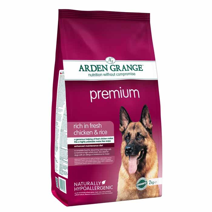 ARDEN GRANDE Premium Rich in Fresh Chicken &amp; Rice Dry Dog Food 2kg