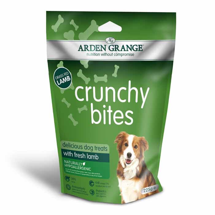 ARDEN GRANDE Crunchy Bites with Fresh Lamb Dog Treats 225g