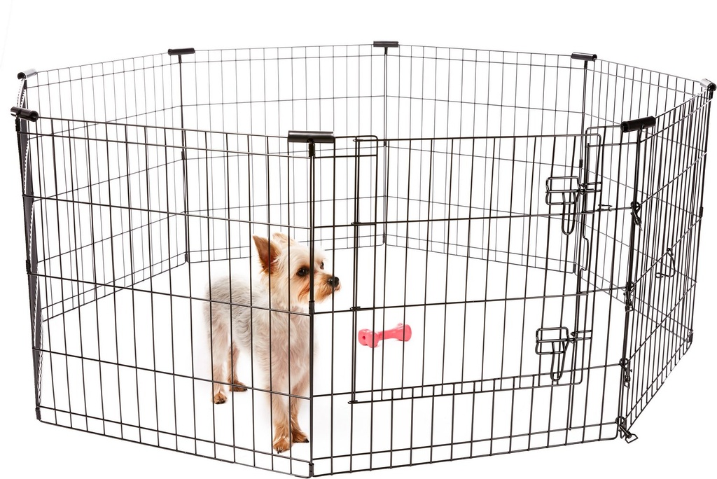 Frisco Wire Dog &amp; Small Pet Exercise Pen with Step-Through Door 24 inch