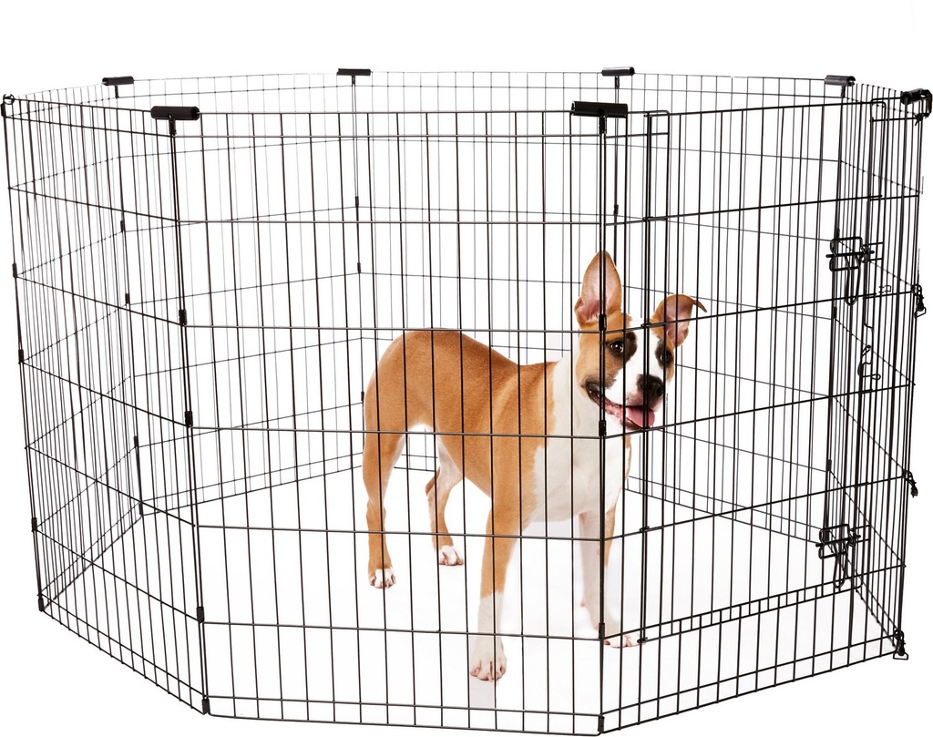 Frisco Wire Dog &amp; Small Pet Exercise Pen with Step-Through Door 36 inch