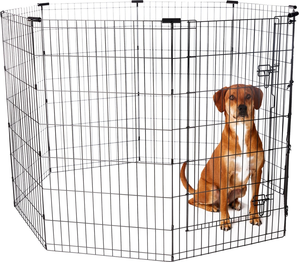 Frisco Wire Dog &amp; Small Pet Exercise Pen with Step-Through Door 42 inch