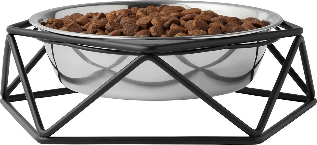 Frisco Elevated Stainless Steel 3.25cup Dog &amp; Cat Bowl with Metal Stand