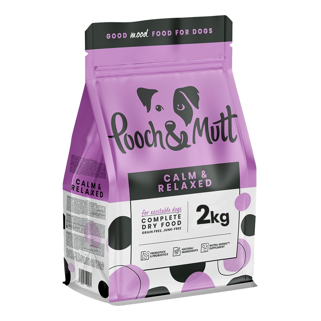 POOCH &amp; MOTT CALM &amp; RELAXED COMPLETE GRAIN-FREE DRY DOG FOOD 2KG