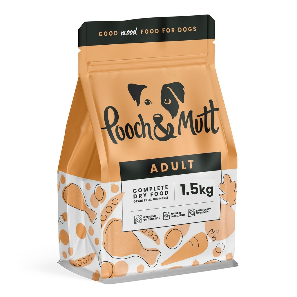 POOCH &amp; MUTT ADULT COMPLETE SUPERFOOD GRAIN-FREE DRY DOG FOOD 1.5KG