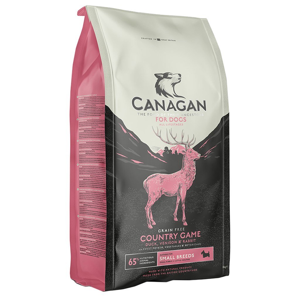 CANAGAN SMALL BREED COUNTRY GAME WITH DUCK VENISON AND RABBIT GRAIN-FREE PUPPY AND ADULT DRY DOG FOOD 6KG