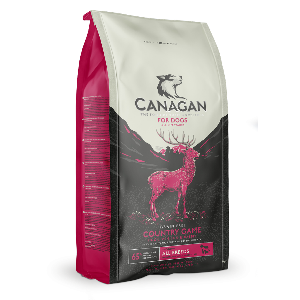 CANAGAN COUNTRY GAME GRAIN-FREE PUPPY AND ADULT DRY DOG FOOD 12KG