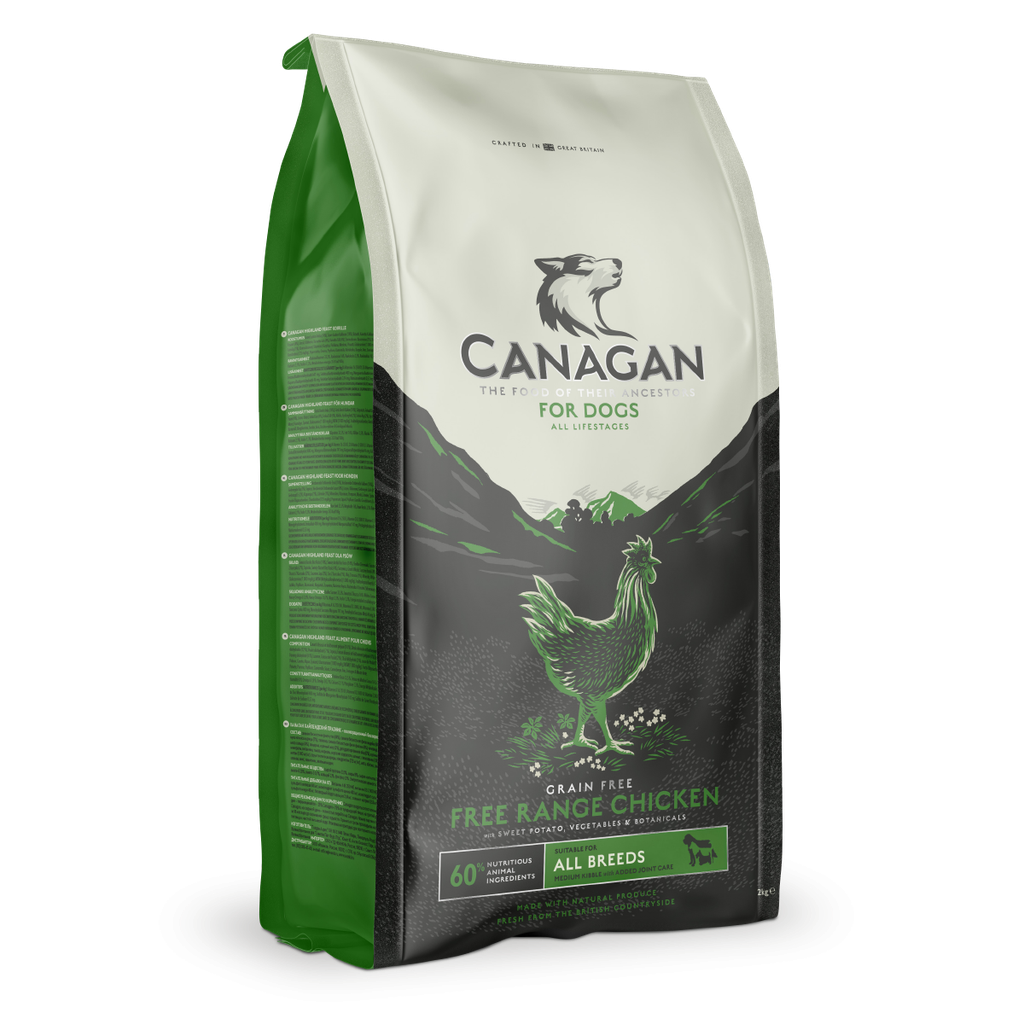 CANAGAN FREE RANGE CHICKEN GRAIN-FREE PUPPY AND ADULT DRY DOG FOOD 12KG