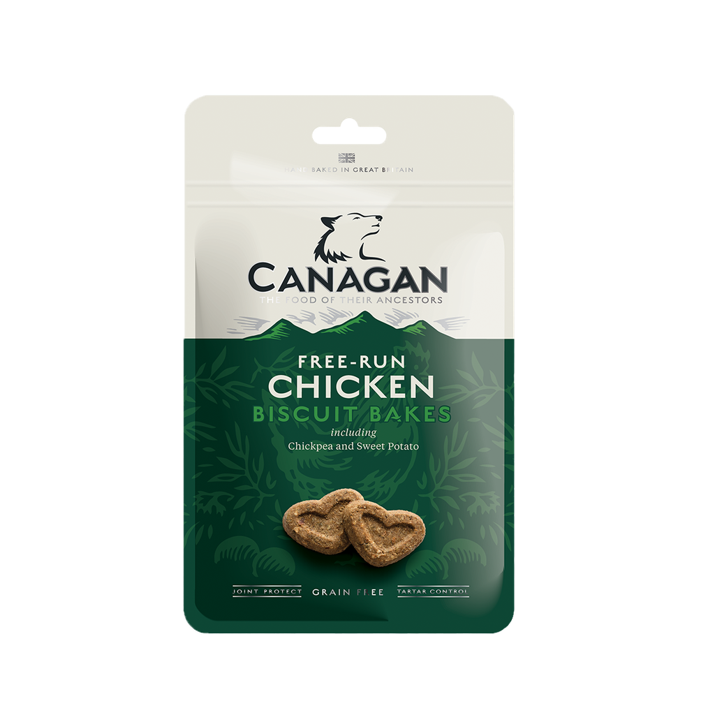 CANAGAN CHICKEN BISCUIT BAKES GRAIN-FREE PACK OF 8 DOG TREATS 150G