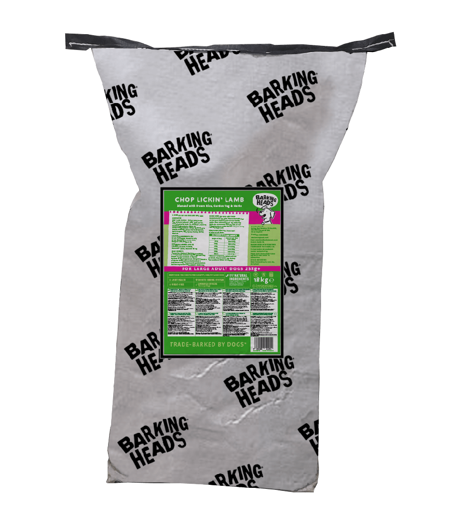 BARKING HEADS BIG FOOT - CHOP LICKIN' LAMB LARGE ADULT DRY DOG FOOD 18KG