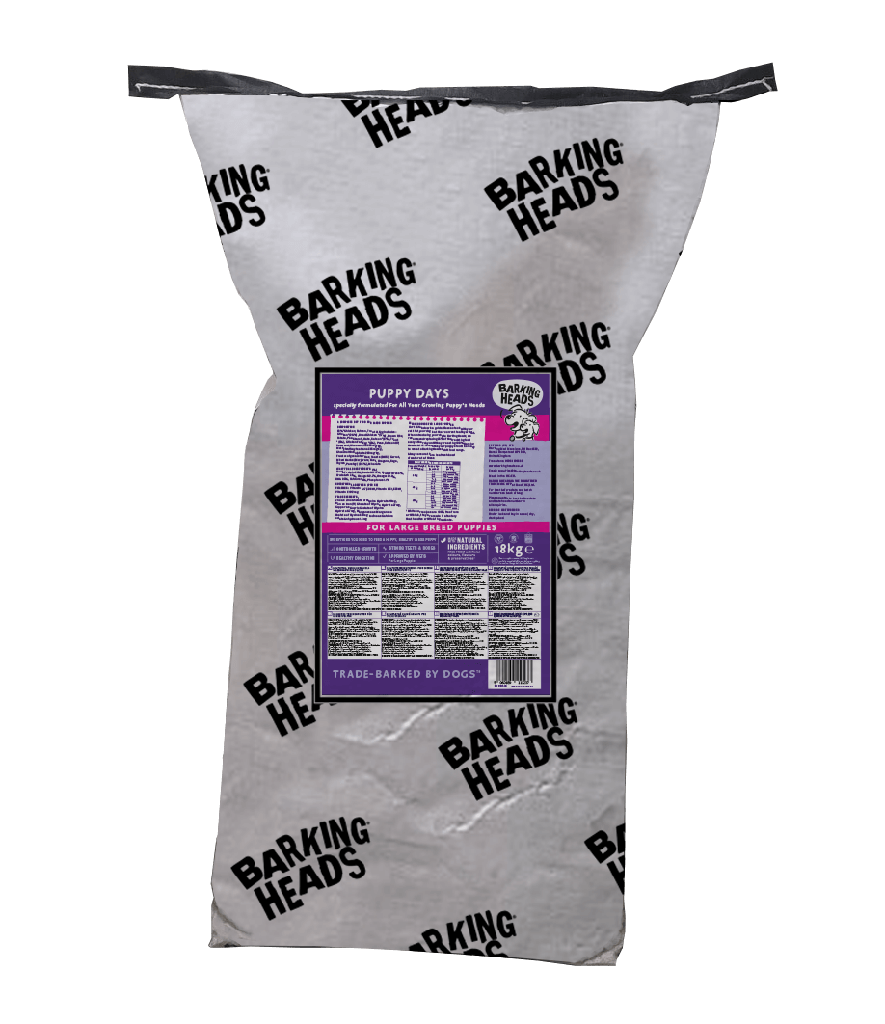 BARKING HEADS BIG FOOT - PUPPY DAYS LARGE BREED PUPPY DRY DOG FOOD 18KG