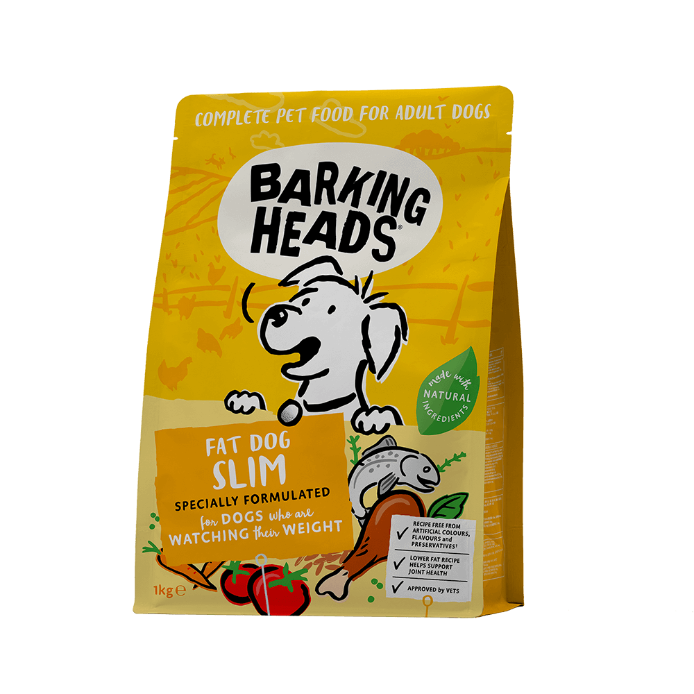 BARKING HEADS FAT DOG SLIM - ADULT LIGHT DRY DOG FOOD 1KG