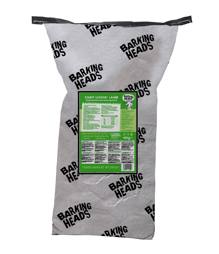 BARKING HEADS CHOP LICKIN LAMB - ADULT DRY DOG FOOD 18KG