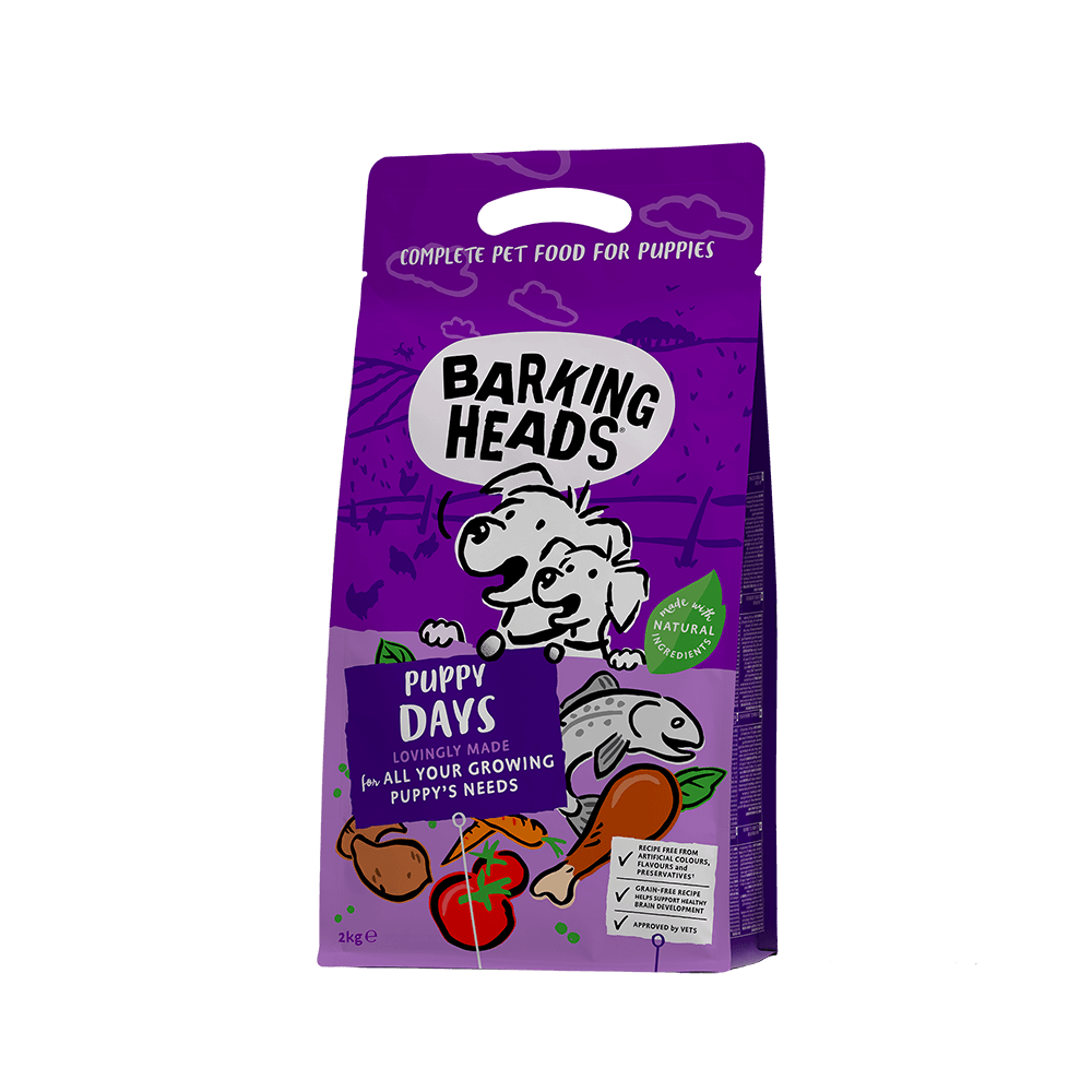 BARKING HEADS PUPPY DAYS - COMPLETE PUPPY DRY DOG FOOD 2KG