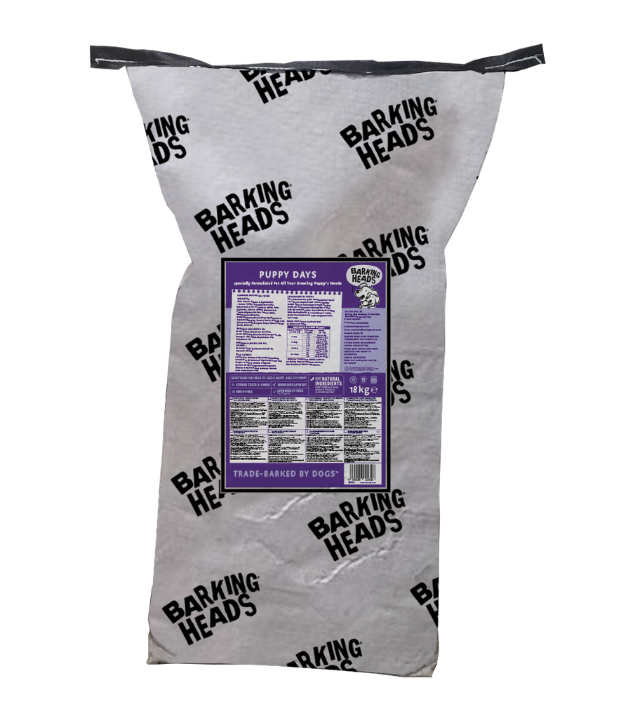 BARKING HEADS PUPPY DAYS - COMPLETE PUPPY DRY DOG FOOD 18KG