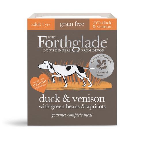 FORTHGALE National Trust Gourmet Duck &amp; Venison with Green Beans and Apricot Pack of 7 Adult Wet Natural Dog Food 395g